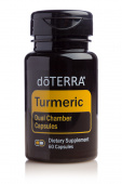 картинка Turmeric Dual Chamber Capsules/Двухкамерные капсулы с куркумой Эфирных масел doTERRA от интернет магазина  www.aroma.family