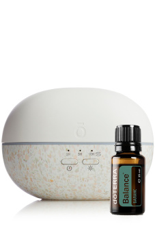 doTERRA Pebble Диффузор и смесь масел Баланс, 15 мл.