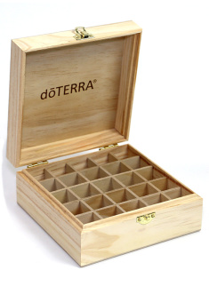 Деревянная коробочка для масел с логотипом 